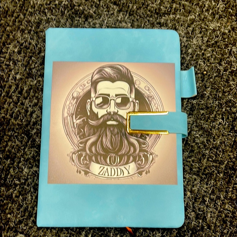 ZADDY Blue Leather Notebook